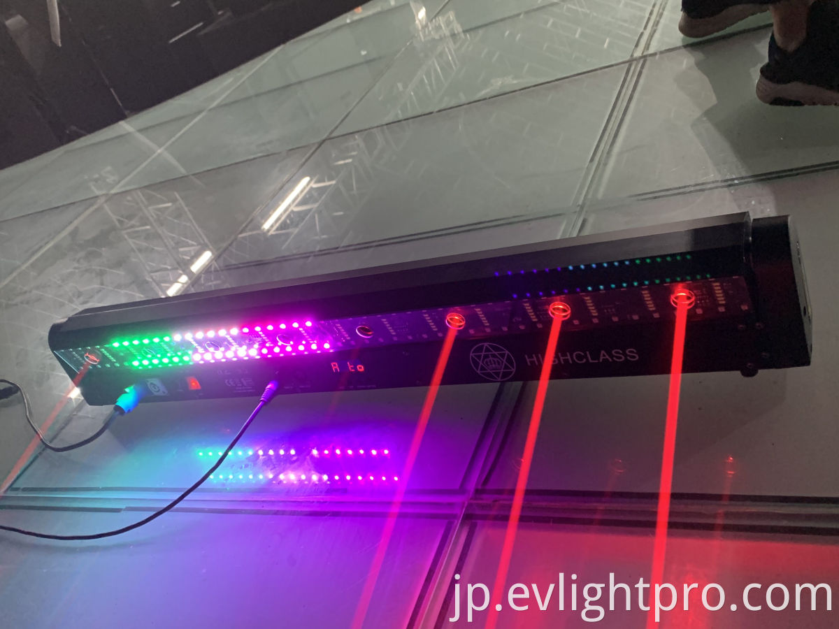 広州の広州光のエンターテイメント照明8個のレーザーの単一の移動ヘッドLEDエフェクトバーライトエンターテイメントの照明工場